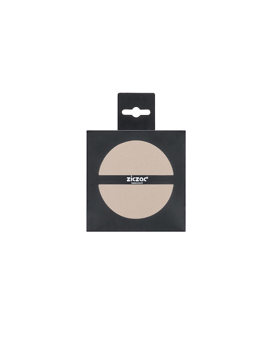 Tiseco Round Coaster from Artificial Leather Brown 10cm 4 Pieces