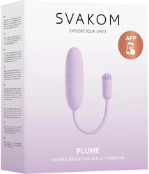 Svakom Plume Еротичен Масажор Компактен Силиконов Пастелен Лилав 21.9x2.7cm Svakom Plume Еротичен Масажор Компактен Силиконов Пастелен Лилав 21.9x2.7cm