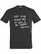 T-shirt Unisex " Asap Rocky Bigger Ego Quote " Dark Grey