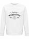 Sweatshirt Organic Unisex " Feeding Mosquitos Since Birth Funny Summer " White