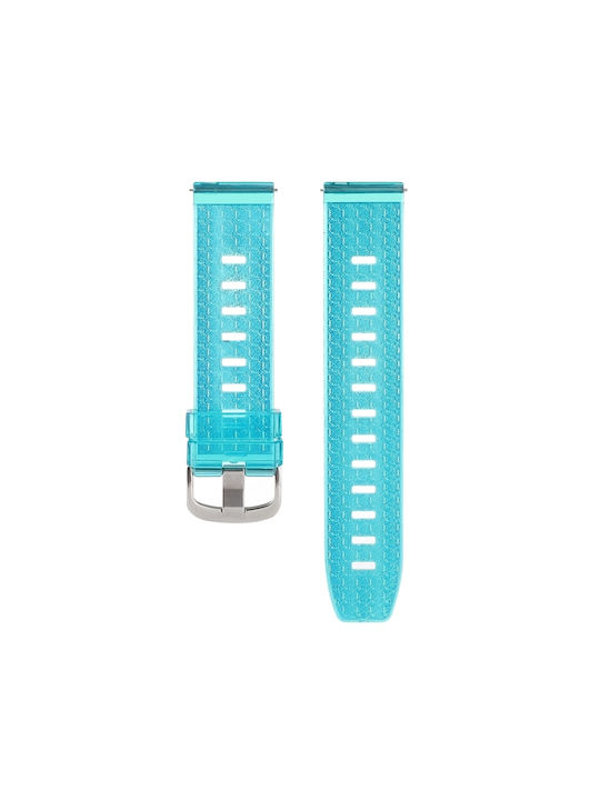 Λουράκι Σιλικόνης Garmin Vivoactive 6 42mm Transparent Shiny Blue