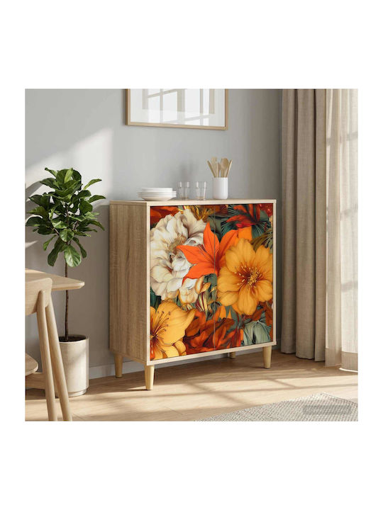 Gennep Wooden Sideboard Sonoma 69x33x75cm