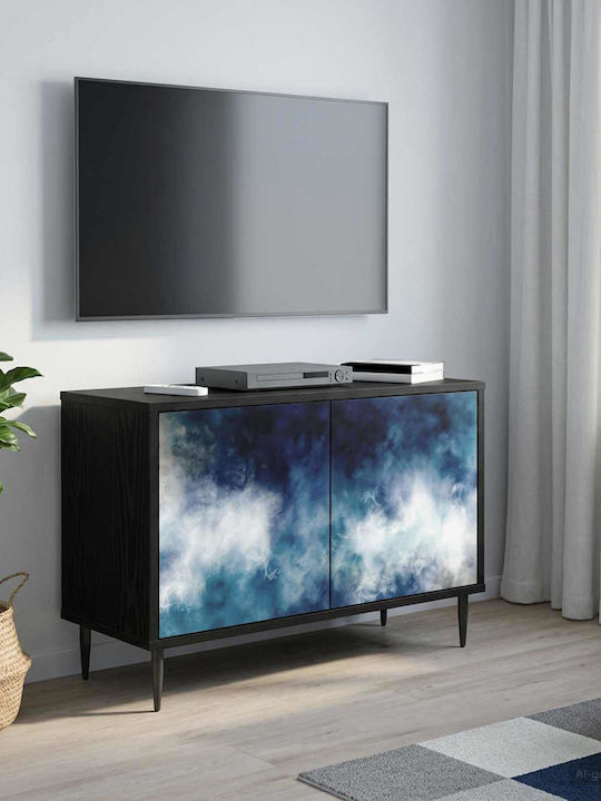 TV-Ständer Raalte Schwarz Eiche M69xT33xH50.5cm