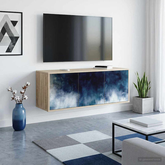 TV-Ständer Raalte Eiche M102xP33xH40cm