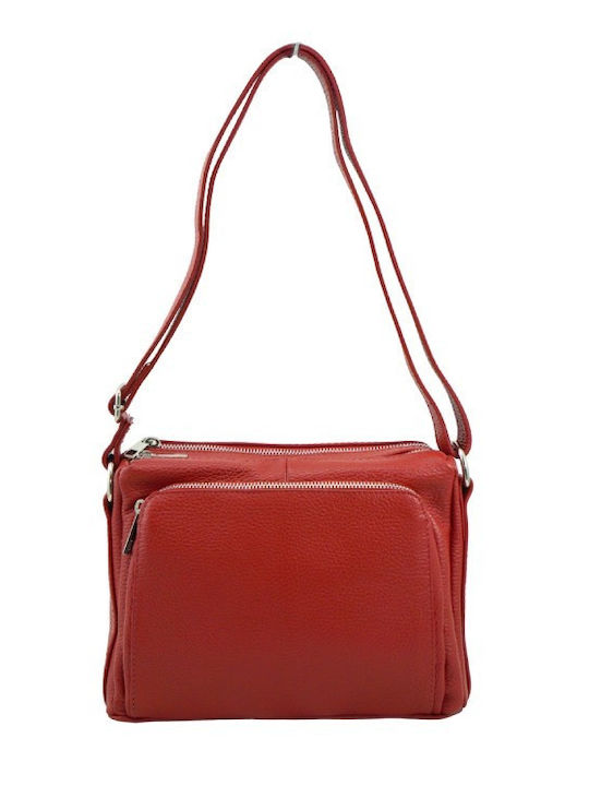 Mybag Leder Damenhandtasche Crossbody Rote