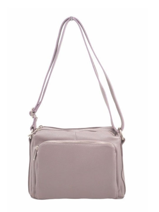 Mybag Leder Damen Handtasche Crossbody Lila