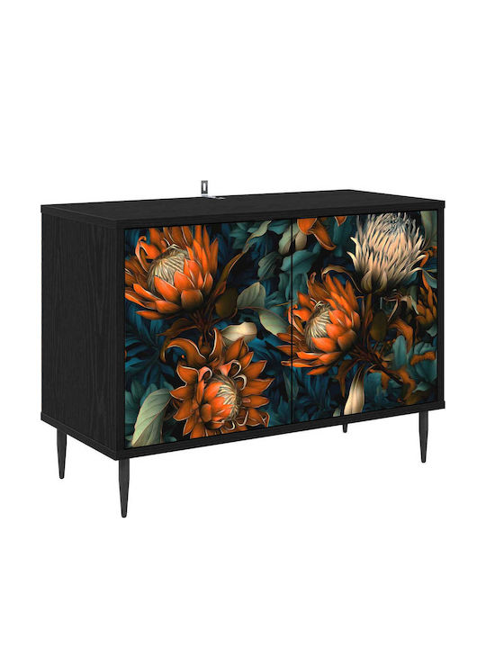 TV-Ständer Lochem Schwarz Drossel M69xP33xH50.5cm
