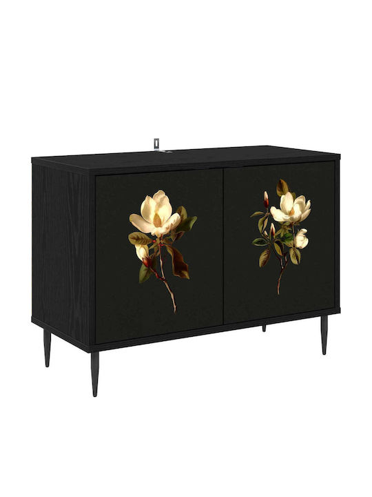 TV-Ständer Bremen Schwarz Dürre M69xP33xH50.5cm