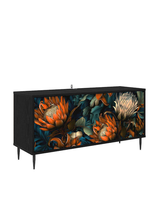 TV-Ständer Lochem Schwarz Drossel M102xP33xH51cm