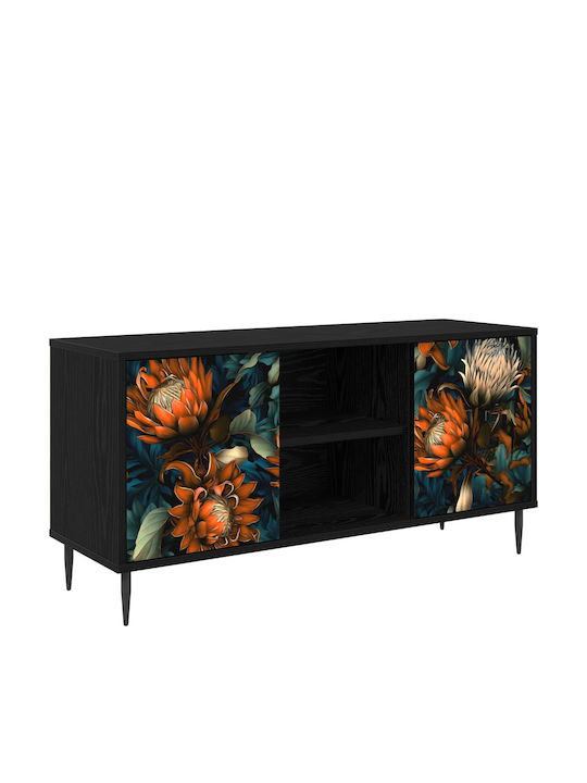 TV-Ständer Lochem Schwarz Drossel M102xP33xH51cm