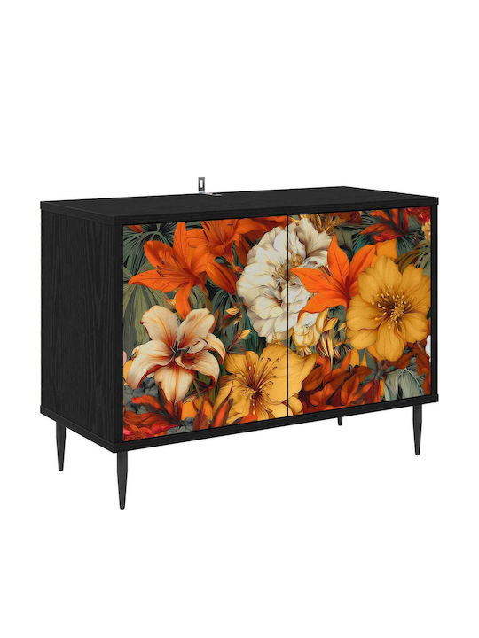 TV-Ständer Gennep Schwarze Eiche M69xT33xH50.5cm
