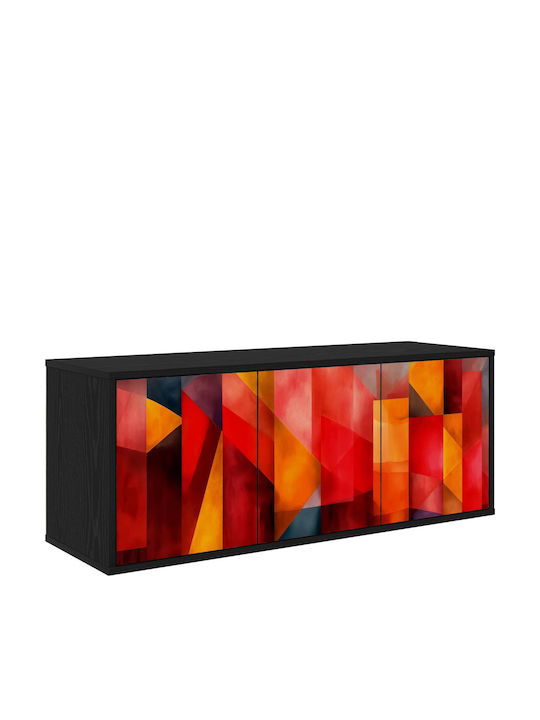 TV-Ständer Heesch Schwarz Drossel M102xP33xH40cm
