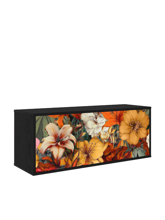 TV-Ständer Gennep Schwarz Drossel M102xP33xH40cm
