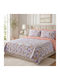 Pucioasa Set Huse Pentru Pilote 240x250cm Supradublă Cu 2 Fețe De Pernă & 1 Cearșaf Orchid Mist