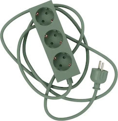 Pedestal Steckdosenleiste 3 Fach mit 5m Grün Kabel Pedestal Steckdosenleiste 3 Fach mit 5m Grün Kabel