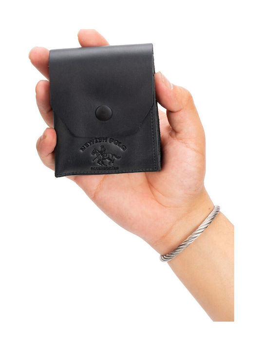 Мъжки кожен портфейл с RFID Черен
