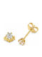 Ios Men's Earrings 9K Gold with Stones