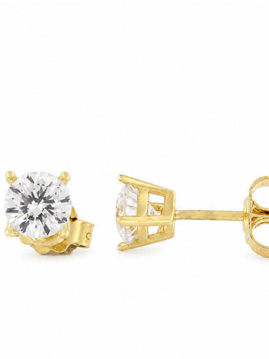 Ios Earrings Gold 9K with Stones