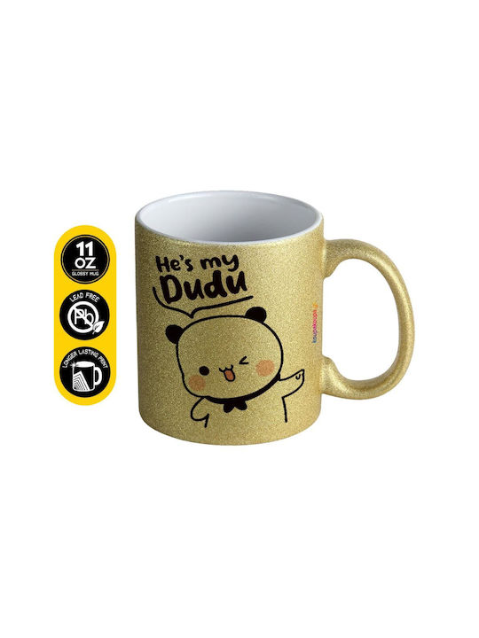 Koupakoupa He's My Dudu Ceramic Mug Gold 330ml