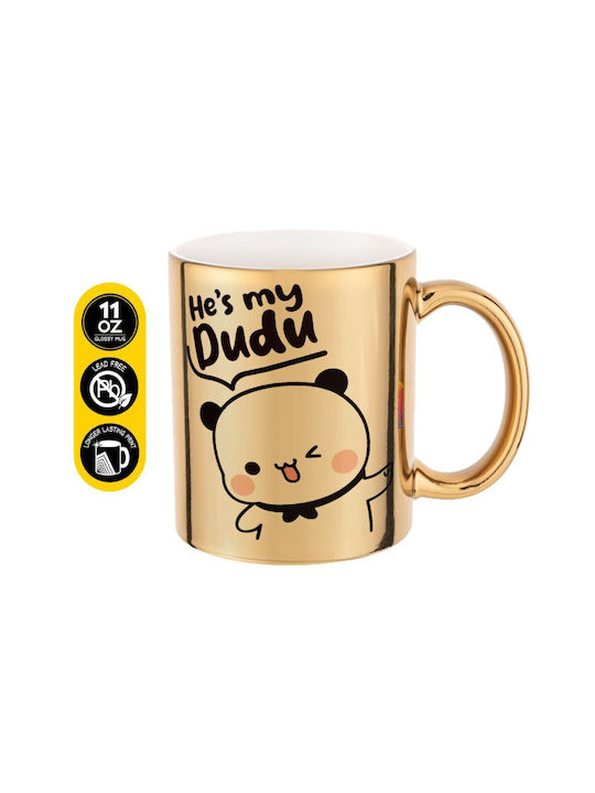 Koupakoupa He's My Dudu Ceramic Mug Gold 330ml