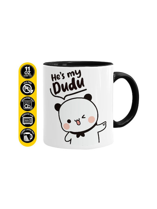 Koupakoupa He's My Dudu Ceramic Mug Black 330ml