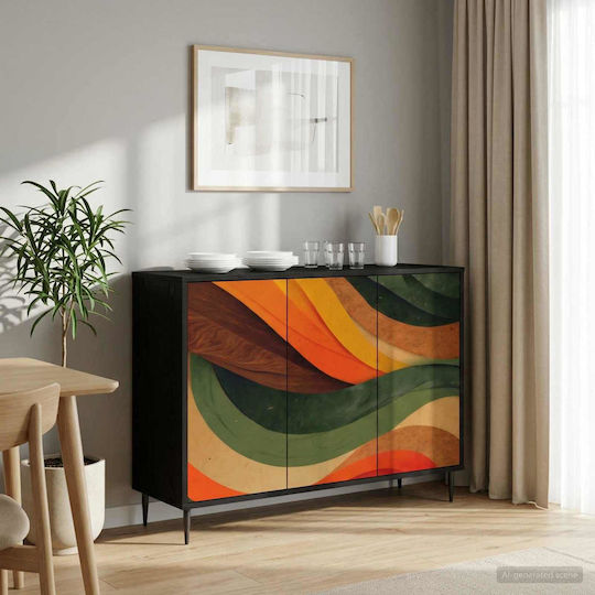 Буфет Bonn Дървен Черен Дъб 102x33x76cm