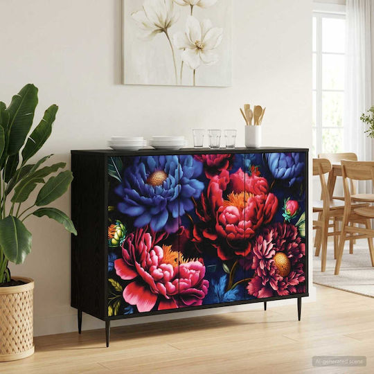 Буфет Kiel Дървен Черен Дъб 102x33x76cm
