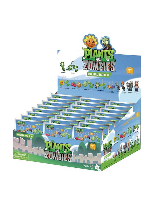 Plants Vs Zombies 3d Foam Bag Clips Serie 1 Display 24