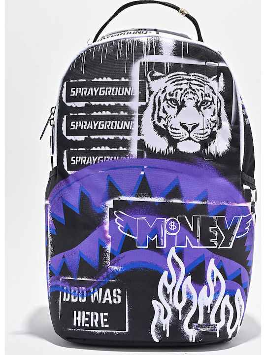 Sprayground Stencil Shark Attack School Backpack Junior High-High School Multicolour 29 x 15 x 46cm