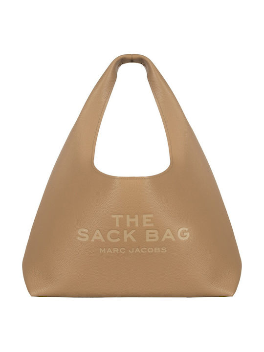 Leather Women's Shoulder Bag Beige