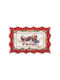 Easylife Christmas Memories Christmas Porcelain Red Platter 35x23cm