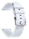 White Rubber Strap 22mm