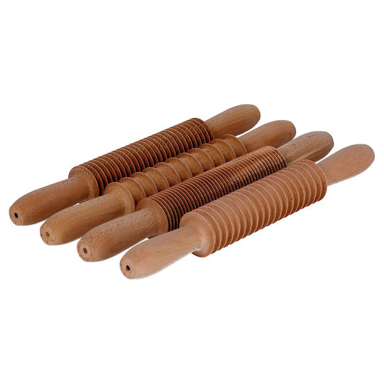Zokura Holz Nudelholz Küchen 32cm 4 Stück