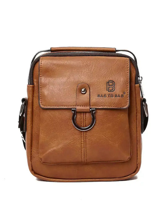 Bag to Bag Chiarostri Herren Schultertasche Braun