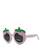Kiddos Round Kids Sunglasses with Polarized Pink Lens