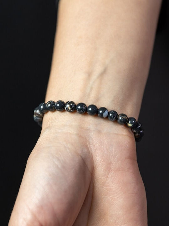 Shell Turquoise Black Crystal Bracelet Soraya 6mm Beads