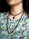 Mantra Mala Kiaan Necklace 108 Mala Beads Amethyst Onyx Semi-precious Stones