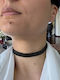 Colier Choker Lat Elegant Handmade Elian Din Mărgele Miyuki Maro Metalic Negru