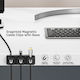 Unitek Organizator de cabluri 3+1 Snaphold Clipsuri magnetice pentru cabluri Bază T1117a