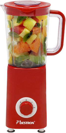 Bestron Blender cu Cană Din Plastic 600 ml 300W Roșu AB511R