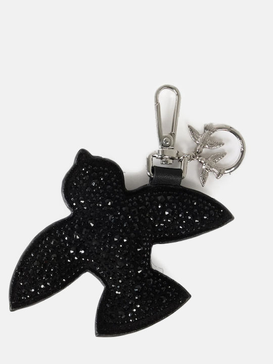 Pinko Love Birds Strass Keyring Black 107500a31u