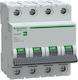 Schneider Electric Comutator Cu Patru Poli Pentru Panoul Electric 40A