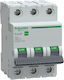 Schneider Electric Dreipoliger Elektrische Schaltpaneel-Druckknopfschalter 40A