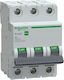 Schneider Electric Τριπολικός Διακόπτης Ράγας 6A