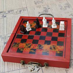 Schach / Spielfiguren / Schachbrett / Backgammon 21x21cm