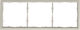 Triple Horizontal Or Vertical Mounting Switch Frame Light Grey Lineme Gena 50-00623-32