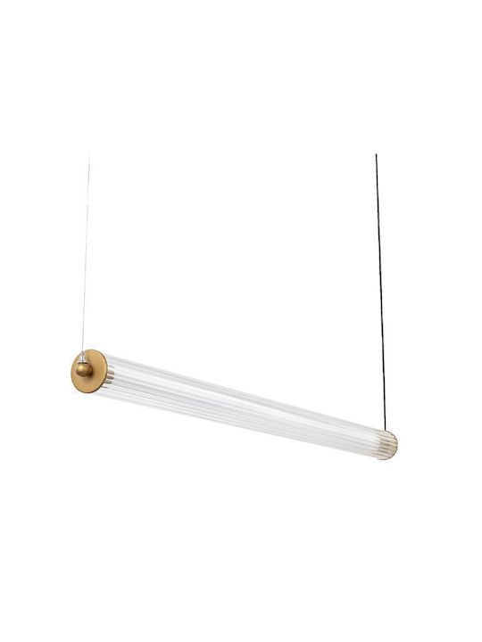 Luma Pendant Light Gold LED with Warm White Light