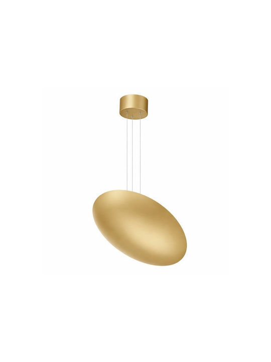 Luma Pendant Light Gold LED with Warm White Light