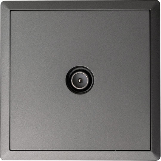 TV Aerial Through Socket Absorption Distribution 10db Anthracite Matt Lineme Gena 50-00642-19