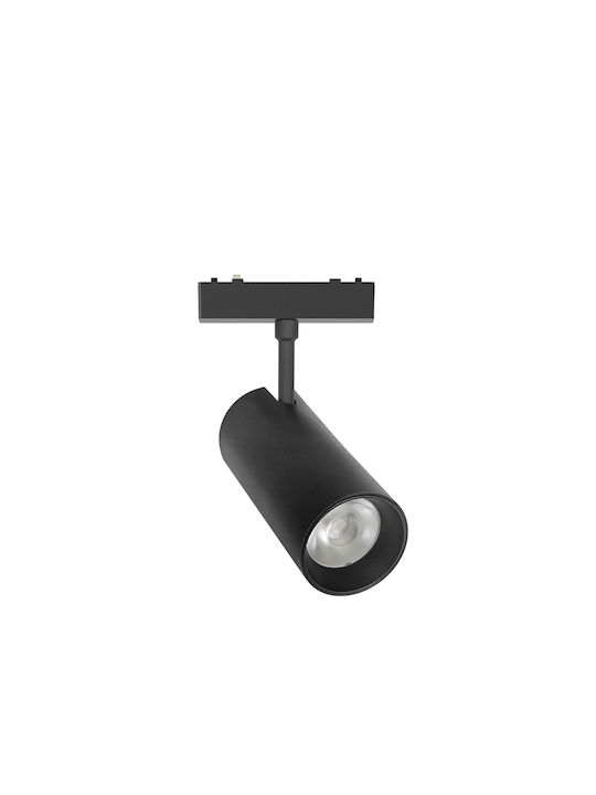 Sun Light Spot Led Unic Bianco Reglabil În Culoare Neagră